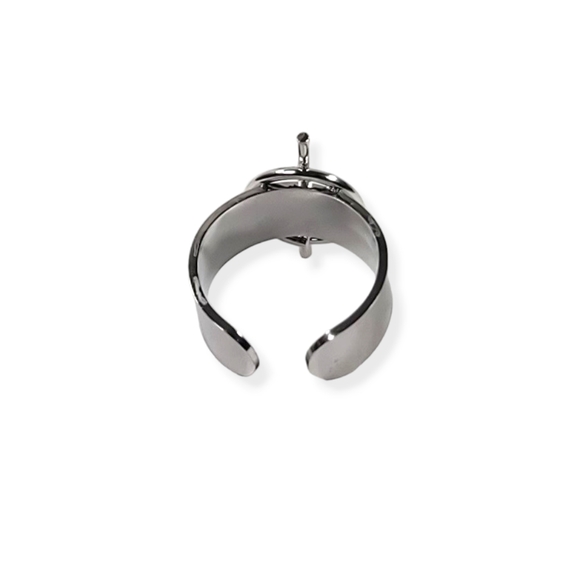 New! Stainless Steel Ring For Women Silver Color Wide Rings. One size - Picture 2 of 4